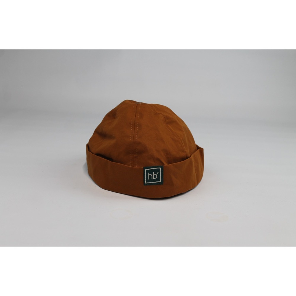 Hairbrella Classic Size, Brown With Gold Satin Lining Rain Hat Sleepcap No Brim